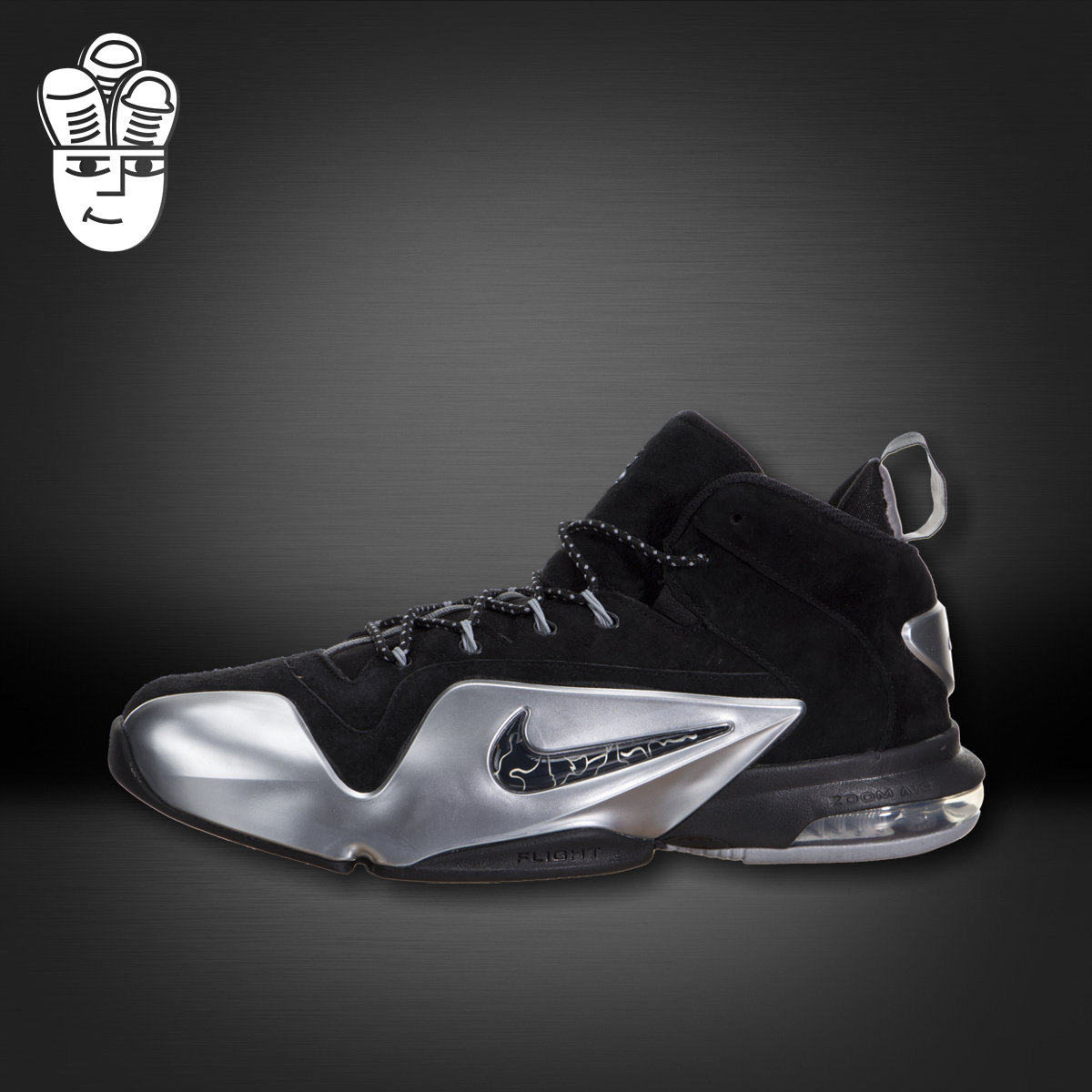 Nike Zoom Penny VI 耐克男鞋 哈达威6代限量 高帮篮球鞋 黑银色