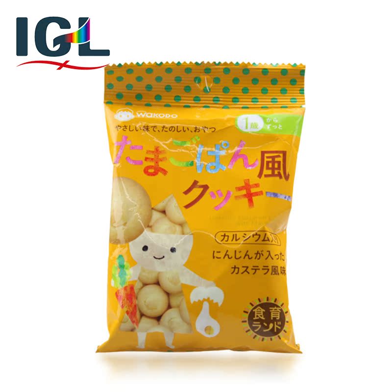 【直邮】 和光堂wakodo 宝宝零食辅食鸡蛋饼干婴儿磨牙棒 12个月