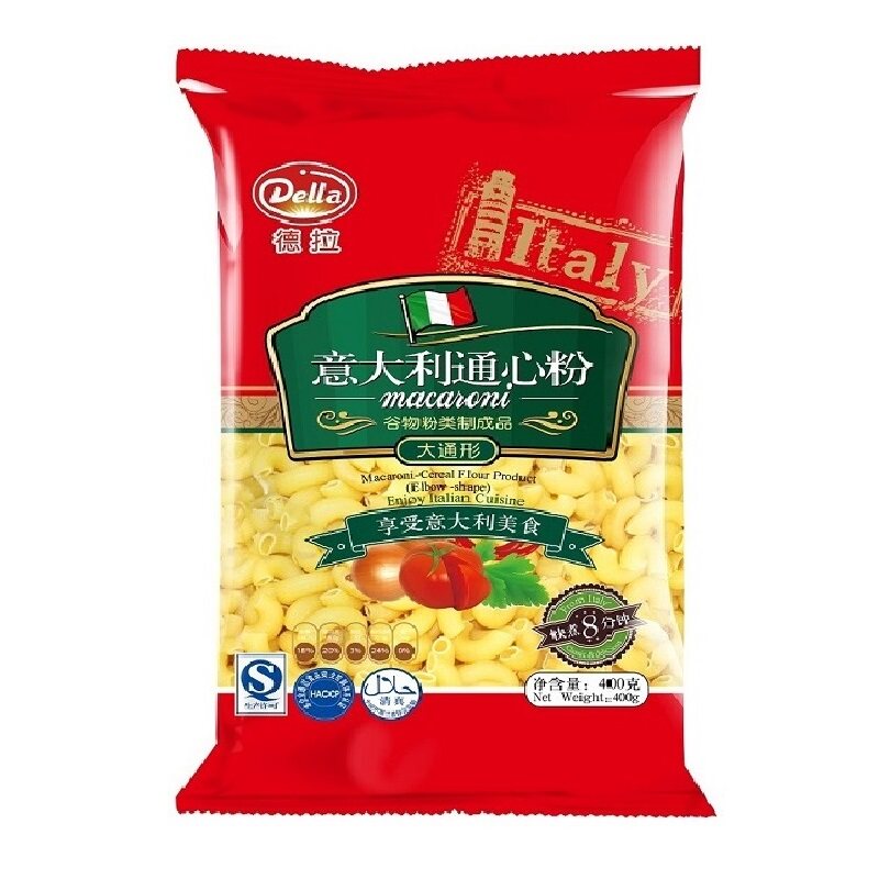 【天猫超市】Della/德拉意面意大利通心粉大通形400g 休闲美食