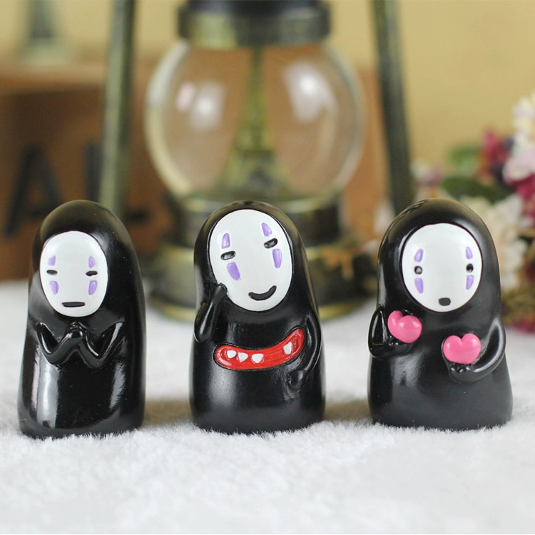 Hayao Miyazaki Spirited Away Man / Người Vô Diện Trang Trí Búp Bê Phụ Kiện Xe Trang Trí Quà Tặng Quà Sinh Nhật - Trang trí nội thất