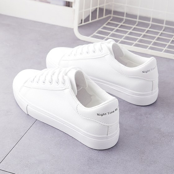 Summer white shoes for women 2022 spring new original design chic trendy Hong Kong style versatile canvas shoes casual sneakers