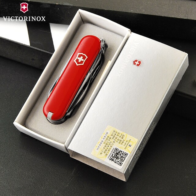 ຕົ້ນສະບັບນໍາເຂົ້າ Victorinox Swiss Army ມີດ 58mm ມີດກອງທັບ mini 0.6385 counter multi-function folding Swiss ມີດ