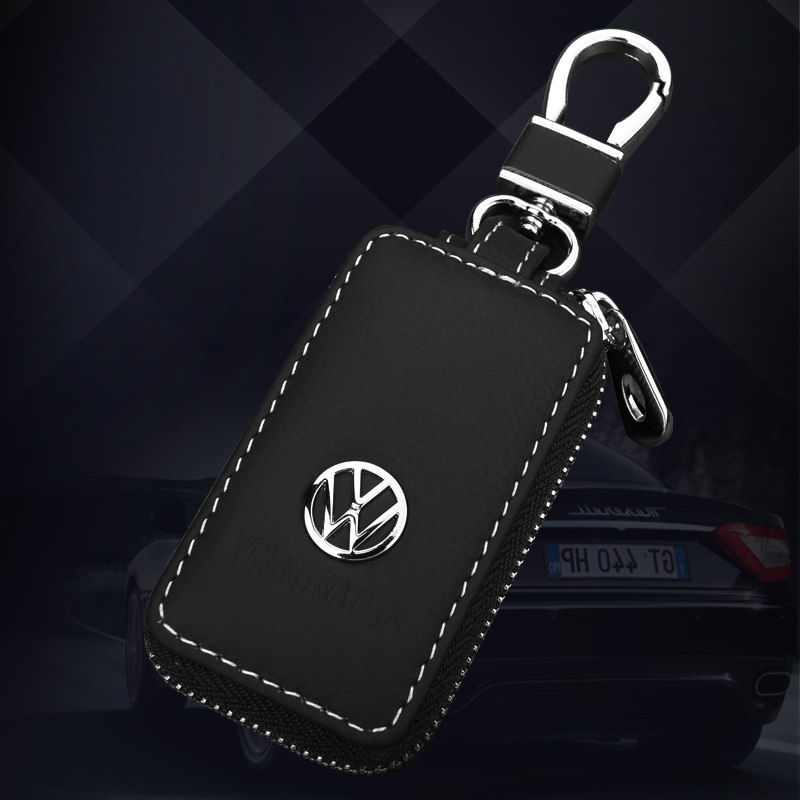 大众POLO桑塔纳朗行朗逸朗境专车专用款汽车真皮钥匙包真皮 套