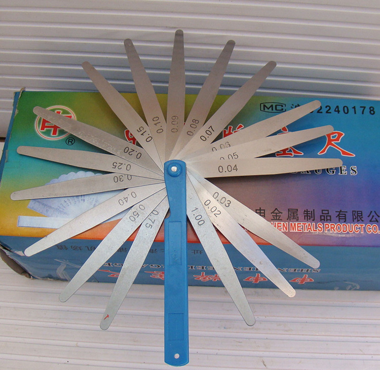 Shanghai Shenshen Seruler 100mm * 17 sheet 0 02-1mm clearance ruler gap gauge slit ruler