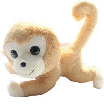 Little monkey doll big-eyed monkey long-tailed monkey plush toy doll doll birthday gift monkey year mascot