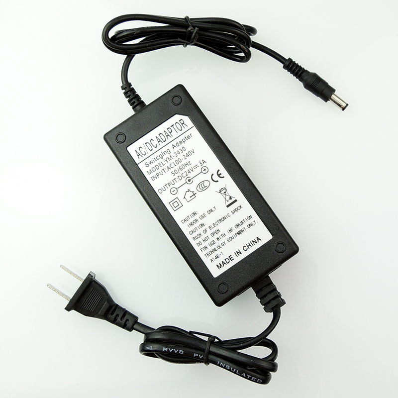 24V3A POWER adapter Monitoring power supply 24V 3000MA package full 3A HIGH quality