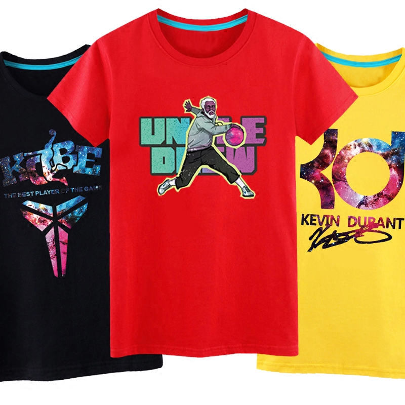 Irving Short-Sleeved Kobe James Harden Durant Basketball Jersey T-Shirt Sports Training Clothes Men's Curry T-Shirt