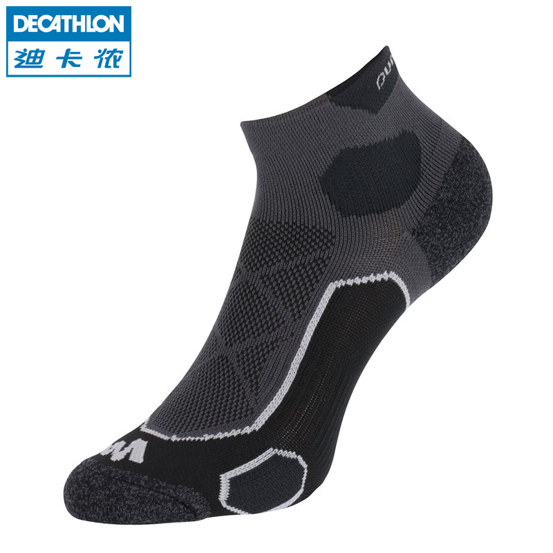 迪卡侬户外登山运动速干棉袜子 男女舒适快干透气 QUECHUA