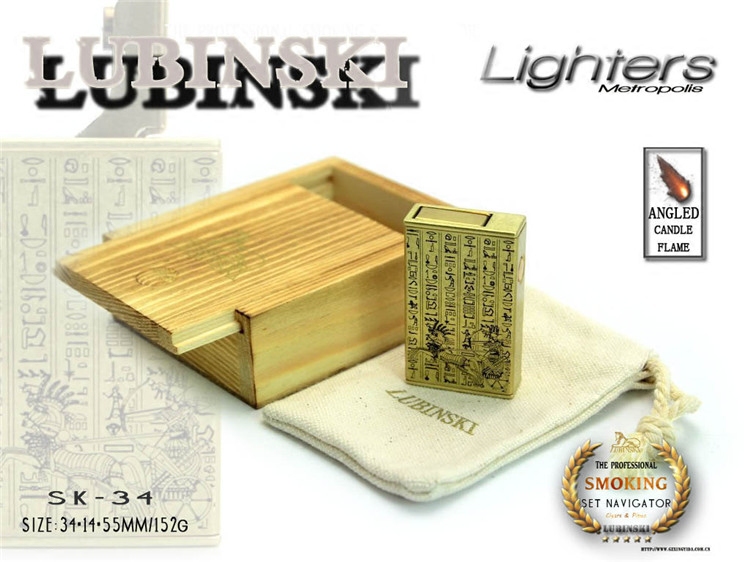 Lubinski Rubinski Metal Pipe Lighter High - end Business Specializing Lighter Firer