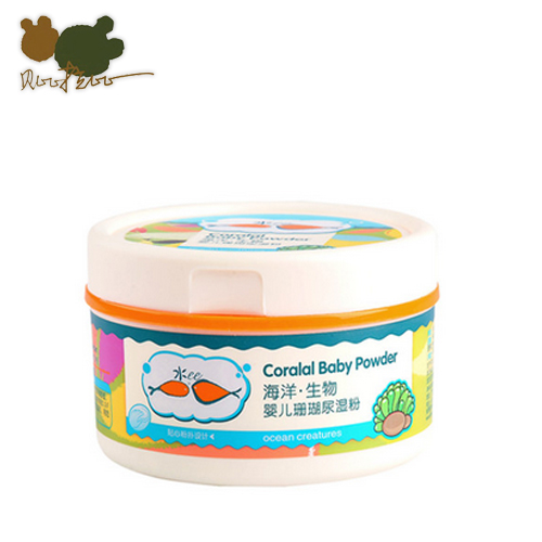 贝比拉比 婴儿珊瑚尿湿粉140g 儿童宝宝幼儿吸湿粉