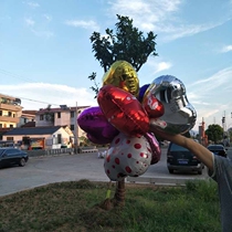 Adult Baby Full Moon party birthday party aluminum film Balloon Wedding Peach love star decoration decorations