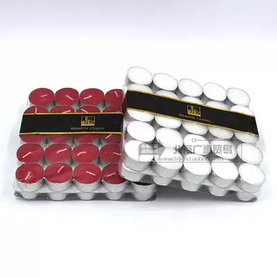 50 4-hour tea wax aluminum shell small candles Romantic creative modeling candles Birthday party dining room candles