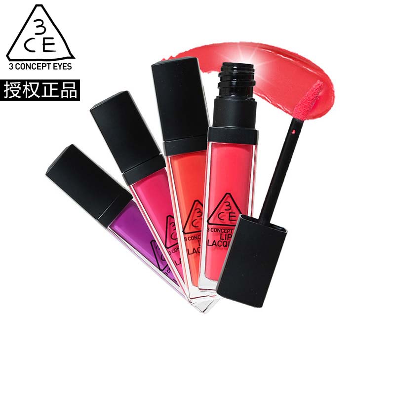 香港直发 韩国3ce stylenanda炫彩染色漆式唇蜜唇彩唇漆口红裸色