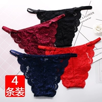 4 tải ren không có dấu vết quần lót nữ eo thấp gợi cảm thong nữ gợi cảm nóng mùa hè siêu mỏng trong suốt cám dỗ noi y cao cap