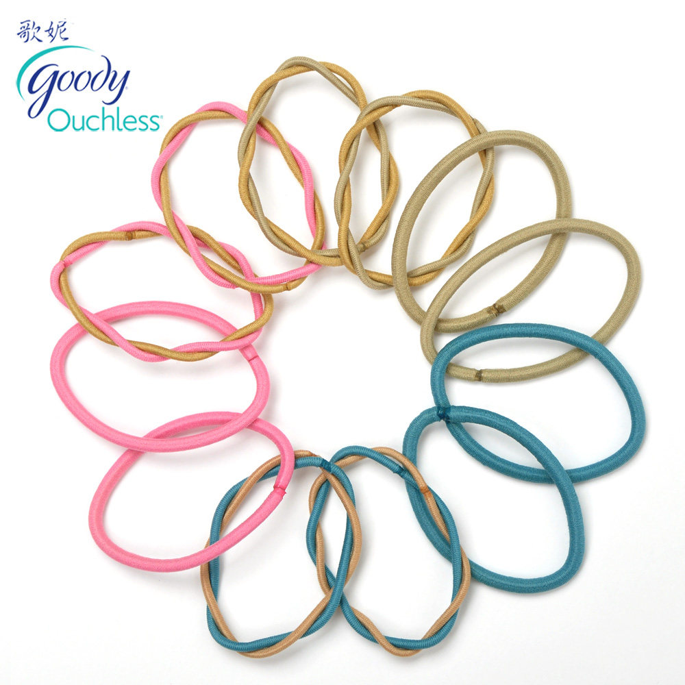 新品 美国Goody歌妮双色发圈 柔韧新升级 弹力倍增 皮筋 12根5732