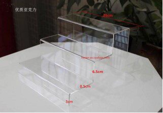 Acrylic Ladder Display Placement Shelf Multilayer Display Bench Organic Acrylic Shoes Triple Wallet Exhibition Shelf