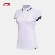 Li Ning áo ngắn tay nữ mùa hè 2018 áo sơ mi giản dị thoáng khí ẩm wicking nữ t sw trang phục thể thao 1áo polo nữ trắng Áo polo thể thao
