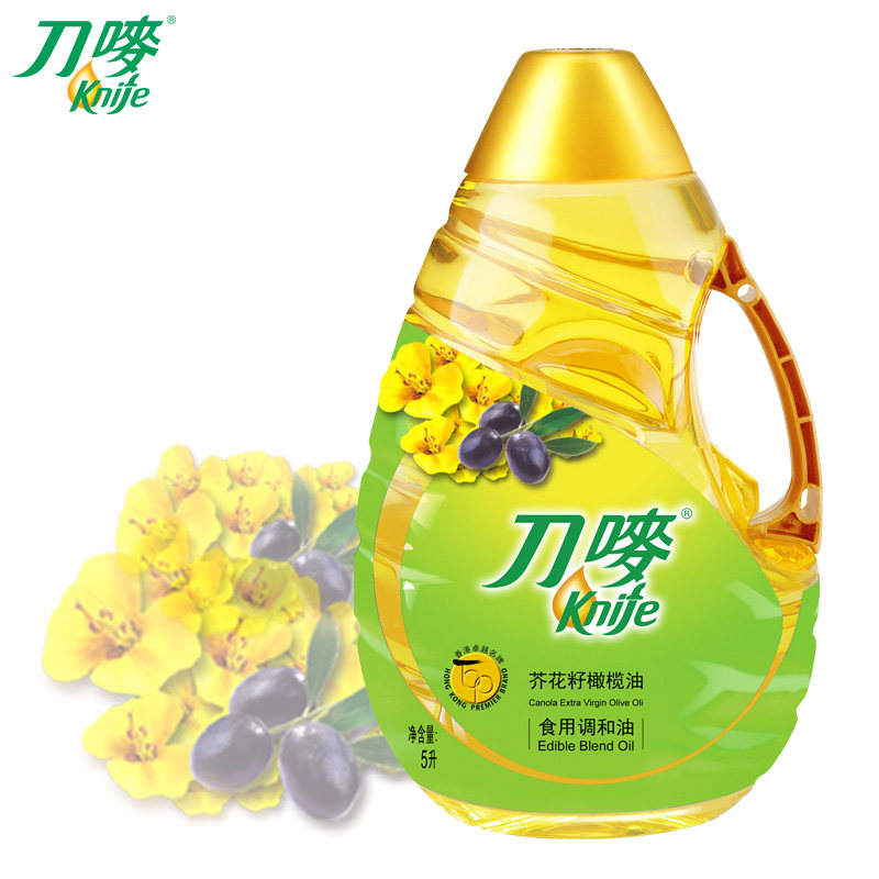 【天猫超市】刀唛 芥花籽橄榄油5l食用调和油食用油