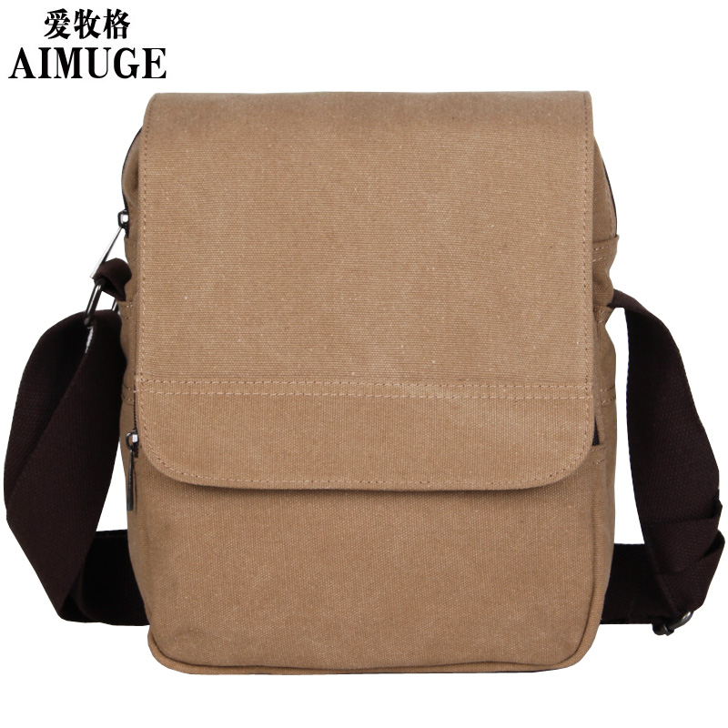 Love Shepherd Canvas Single Shoulder Bag Men's Bag Han Edition Leisure Travel Bag Slanted Satchel Retro Men's Bag Boomer