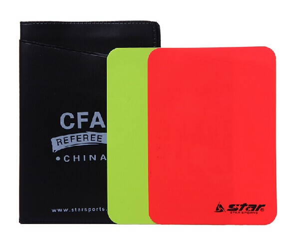 Red and yellow cards STAR STAR SA210 Football with red and yellow cards with record paper Referee with red and yellow cards