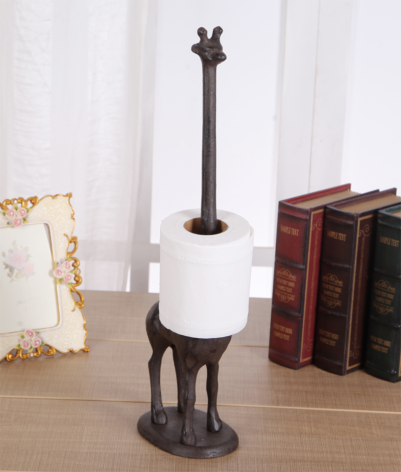 Eurostyle cast iron craft gift hem Towel Rack Kitchen Towels Paper Towel Rack Home Swing accessories Giraffe Tissue Holder