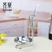 Qiquan Đa chức năng thép không gỉ muỗng giá nồi lẩu muỗng thìa lưu trữ giá bếp kệ bếp - Phòng bếp