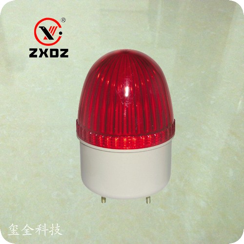 Mid-Xiamen electronic mini flash warning light LTE-2071 DC24V red alarm lamp sound and light alarm
