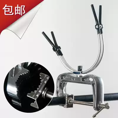 Bridge boat fishing bracket Clip-on raft fishing rack rod micro-lead bamboo raft wooden row fishing table slow-down fishing rod rack fishing gear