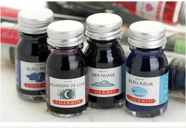 French J Herbin D Series Color pen ink Mini Mini Bottling Vial 10ml
