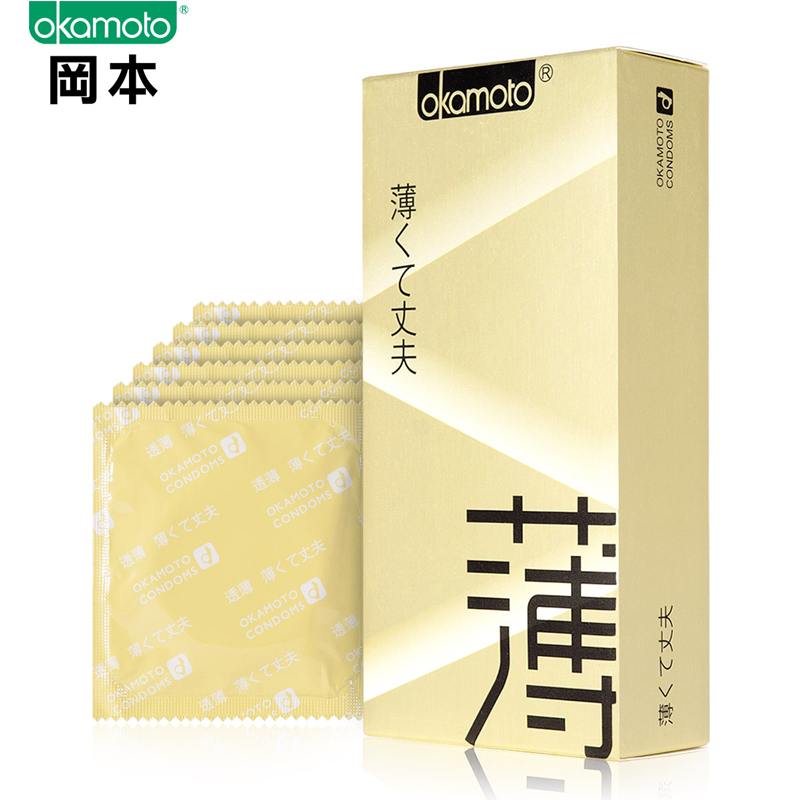 冈本byt避孕套新品OK透薄型 6片装 润滑舒适成人计生用品