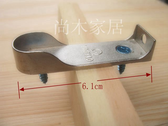 (alloy side mounted top-mounted wooden pole seat diameter 16mm) tube-flange garden stick round stick fixing piece