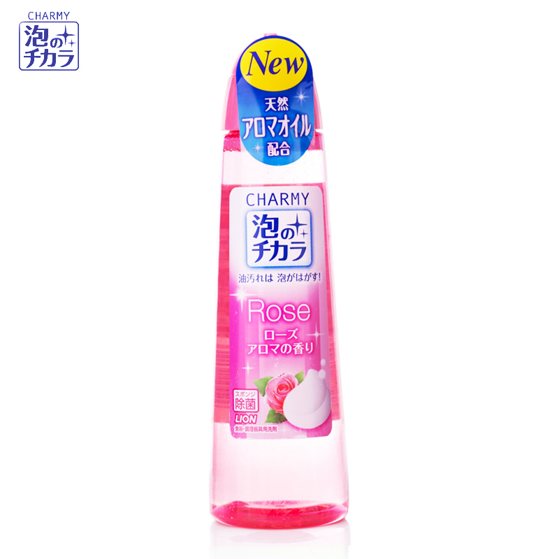 日本原装进口 LION/狮王CHARMY泡沫洗洁精（玫瑰香型）250ml
