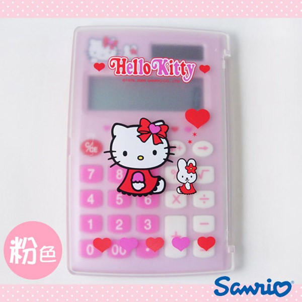 三丽鸥HELLO KITTY 12位元名片式计算机台湾官网直邮进口