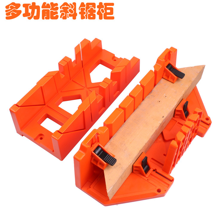 Multi - wooden slant saw cabinet 45 90 degree sawbox Cutting angle sawbox angle - cut slot slot slot