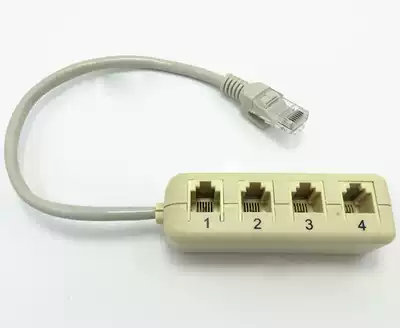 RJ45 to RJ11 network cable to telephone line One to four network cable to telephone line One to four network cable to telephone line
