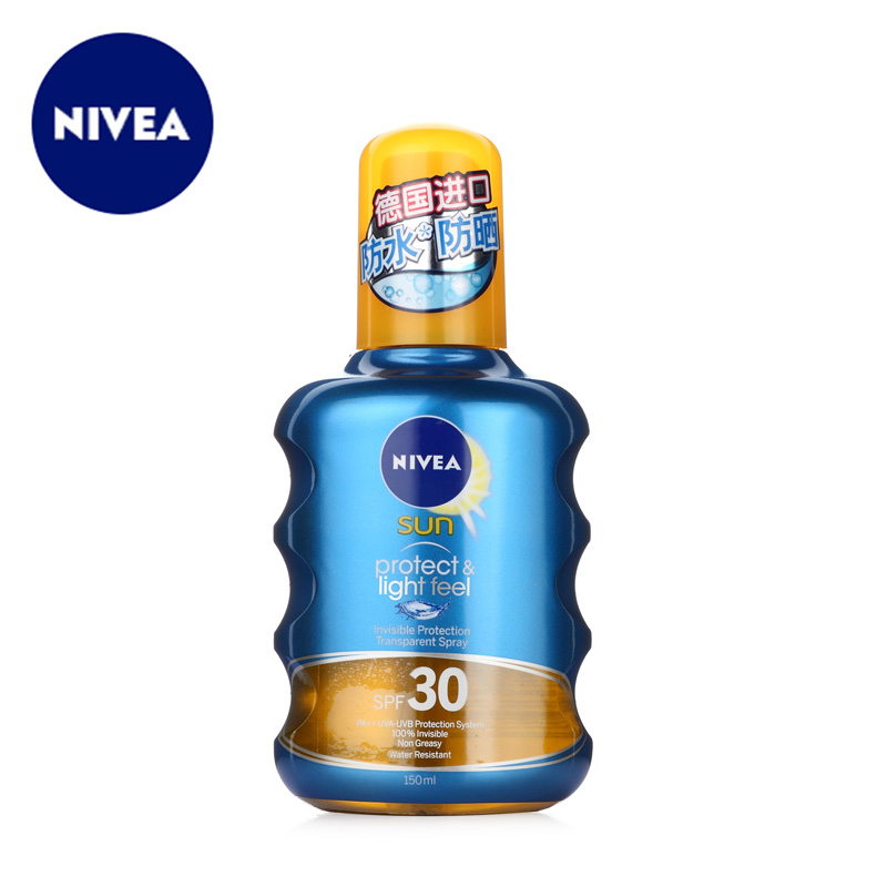 包邮 正品 NIVEA/妮维雅 透明防晒喷露SPF30 150ml温和 喷雾