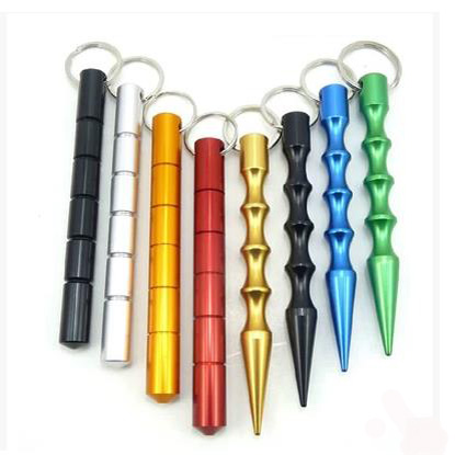 Clear Cabin Self-defense Anti-Hull Supplies Aviation Aluminum Key Stick Woman Anti Wolf Stick Steel Stick Short Stick Cool Stick Pen