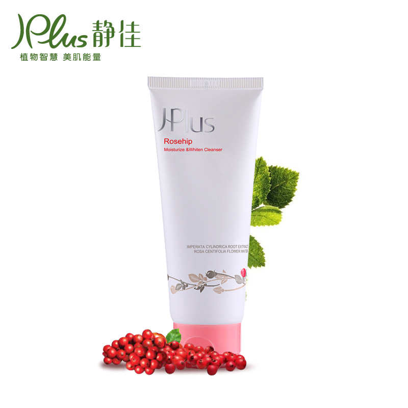 静佳JPLUS玫瑰果保湿洗面奶100g补水深层清洁洁面乳