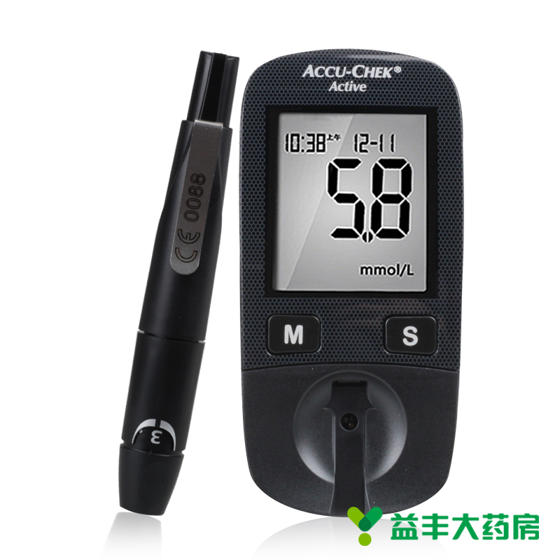 德国进口 罗氏罗康全活力型血糖检测测试仪家用+25片试纸 测血糖