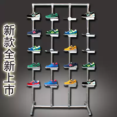Shoe store shelf display rack Shopping mall shoe rack shoe rack Sports shoe rack Nakajima shoe cabinet creative window display rack