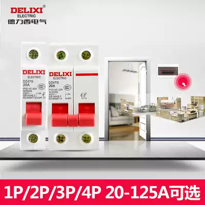 Delixi small isolation switch modular master switch DZ47G 3P4P 32A-100A circuit breaker 2p 1p