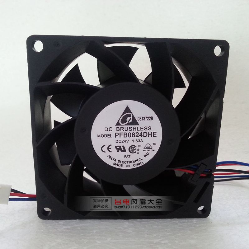 PFB0824DHE 24V 1 63A Original DELTA 8038 LARGE AIR VOLUME HEAT DISSIPATION FAN