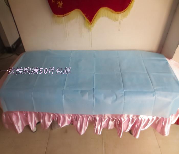 Free Wash Sheet Peritoneum Waterproof Oil And Beauty Bed Cover Thickened Anti-Leak Mat Blue White Thickening