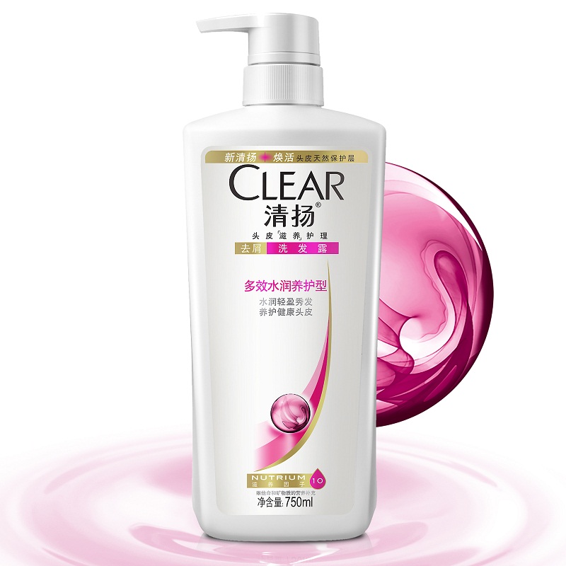 【天猫超市】CLEAR/清扬洗发露多效水润养护型750ml 修复洗发水