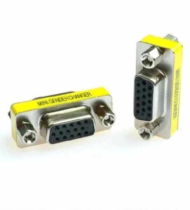 VGA double mother straight head VGA wire tin length pair of joint 15 holes male head converter vga mother-to-mother joint