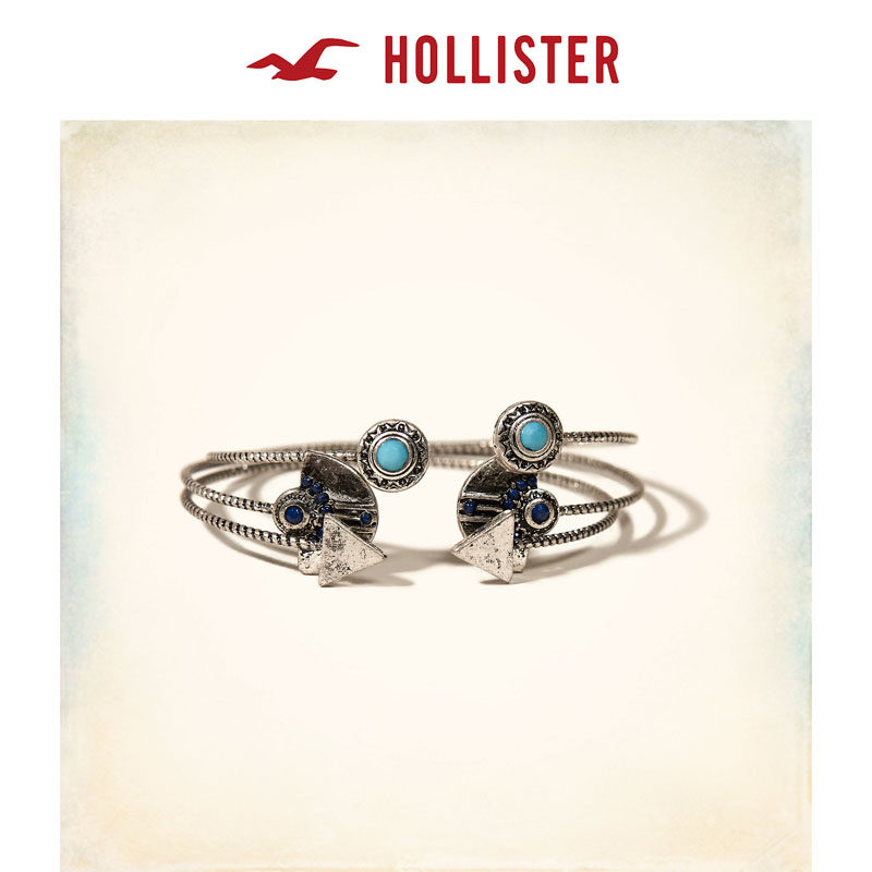 Hollister 银色手镯套装 女 125955