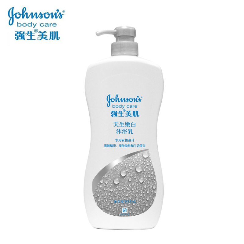 强生美肌天生嫩白沐浴乳1000g 美白保湿沐浴露