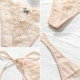 Thong Women Sexy Lace Hot Princess Hollow Phối cảnh trong suốt Quần lót ren Phụ nữ Ren băng