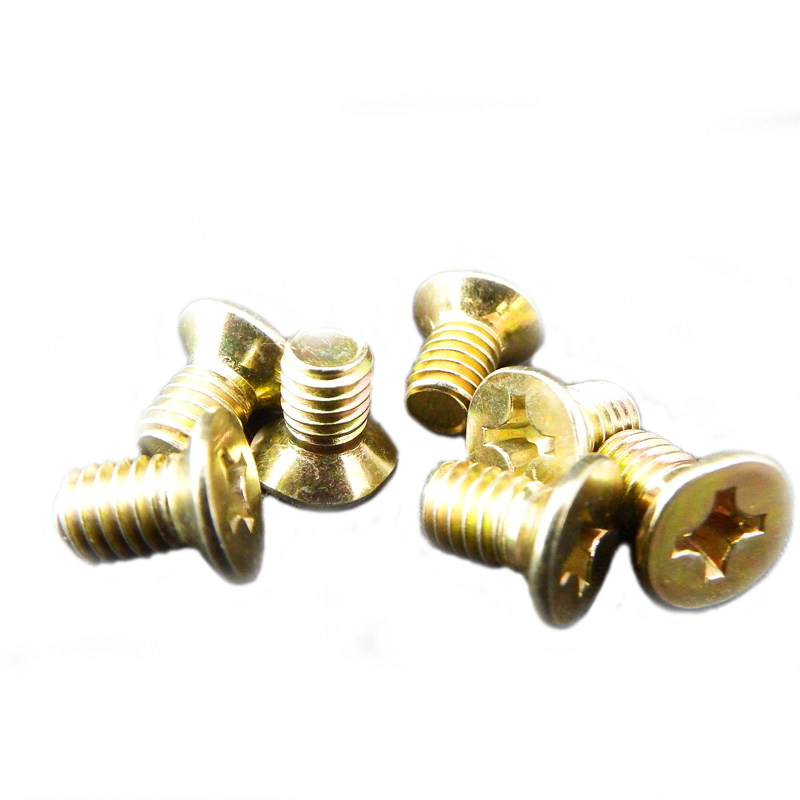 GB819 colour zinc sink head screws plated colour flat machine screws M2 M3