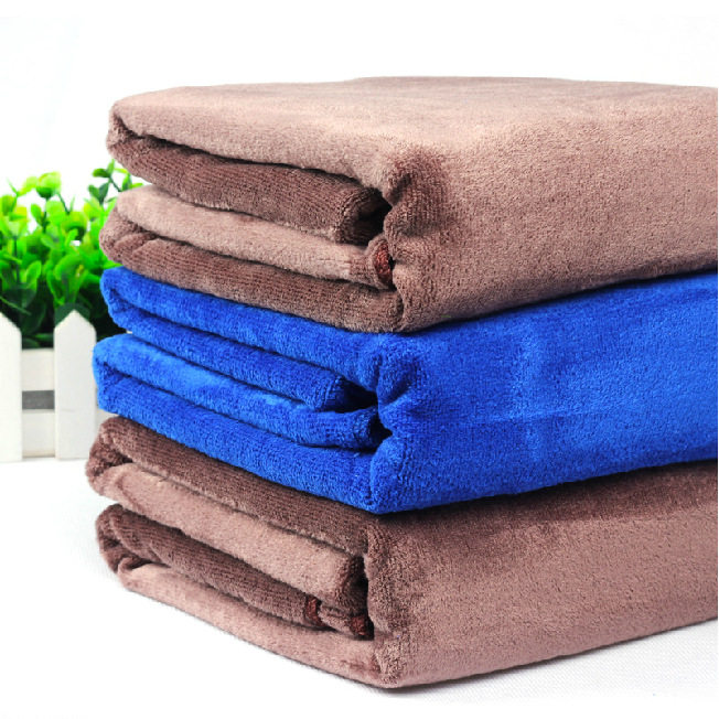 Car wash towels large thickened with velvety water suction 60 * 160 ultrafine fiber car wipe towels car supplies
